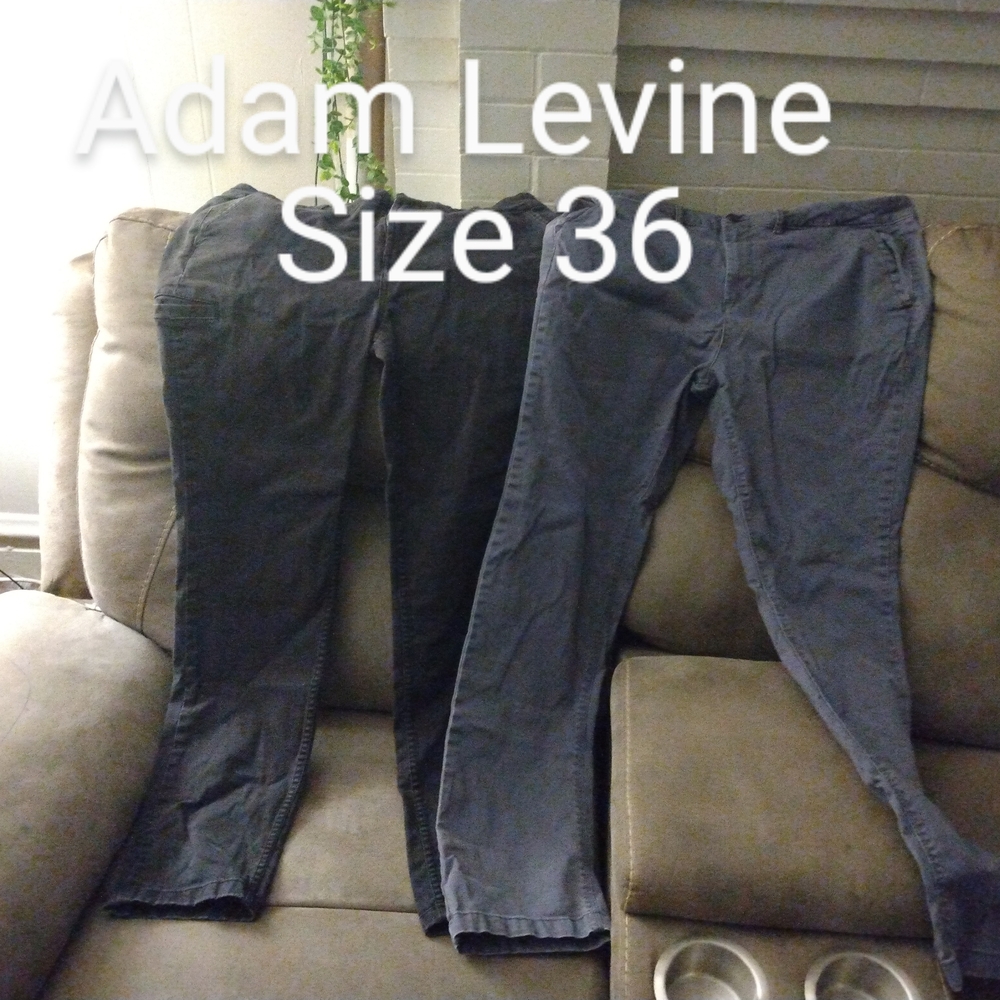 Adam Levine Collection Black and Gray Chinos